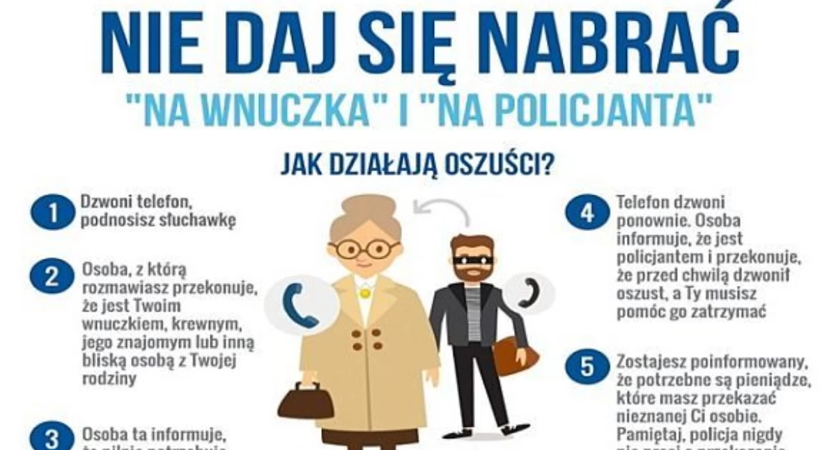Komunikaty policji, Seniorze oszukać!!! - zdjęcie, fotografia