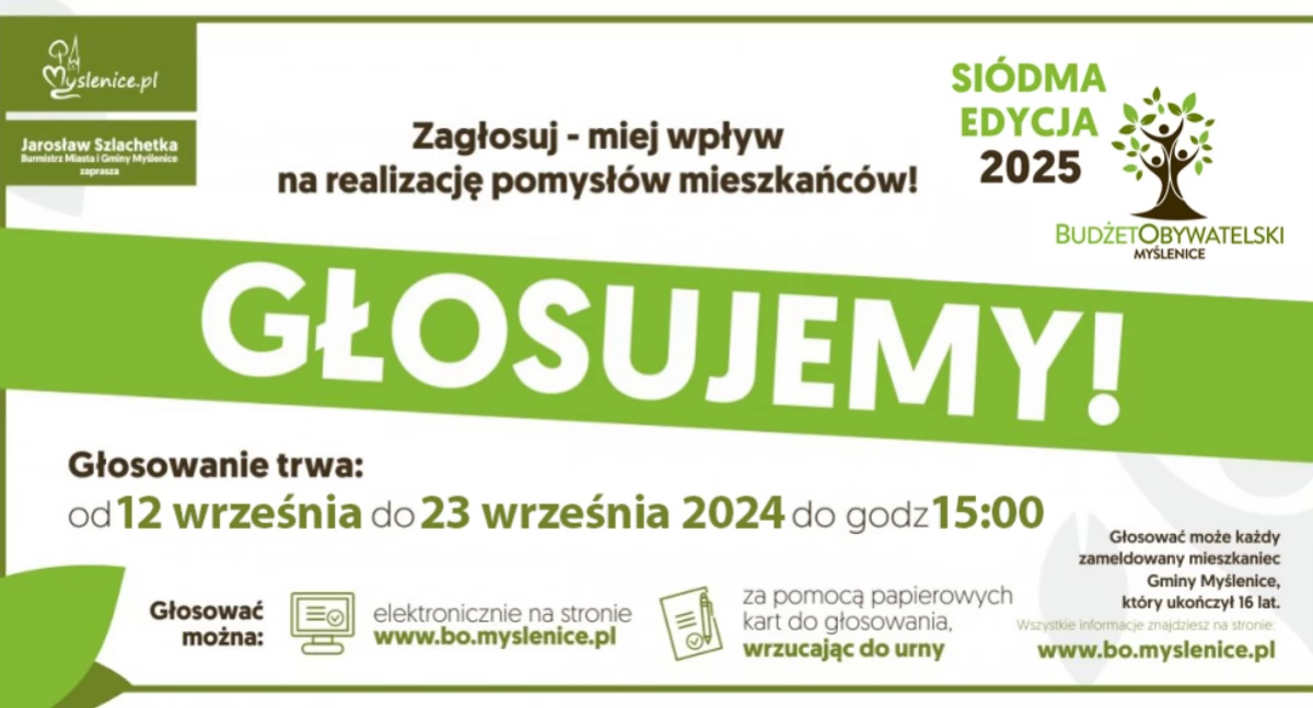 Mieszkańcy , Gmina Myślenice Ruszyło głosowanie zadania Myślenickiego Budżetu Obywatelskiego - zdjęcie, fotografia