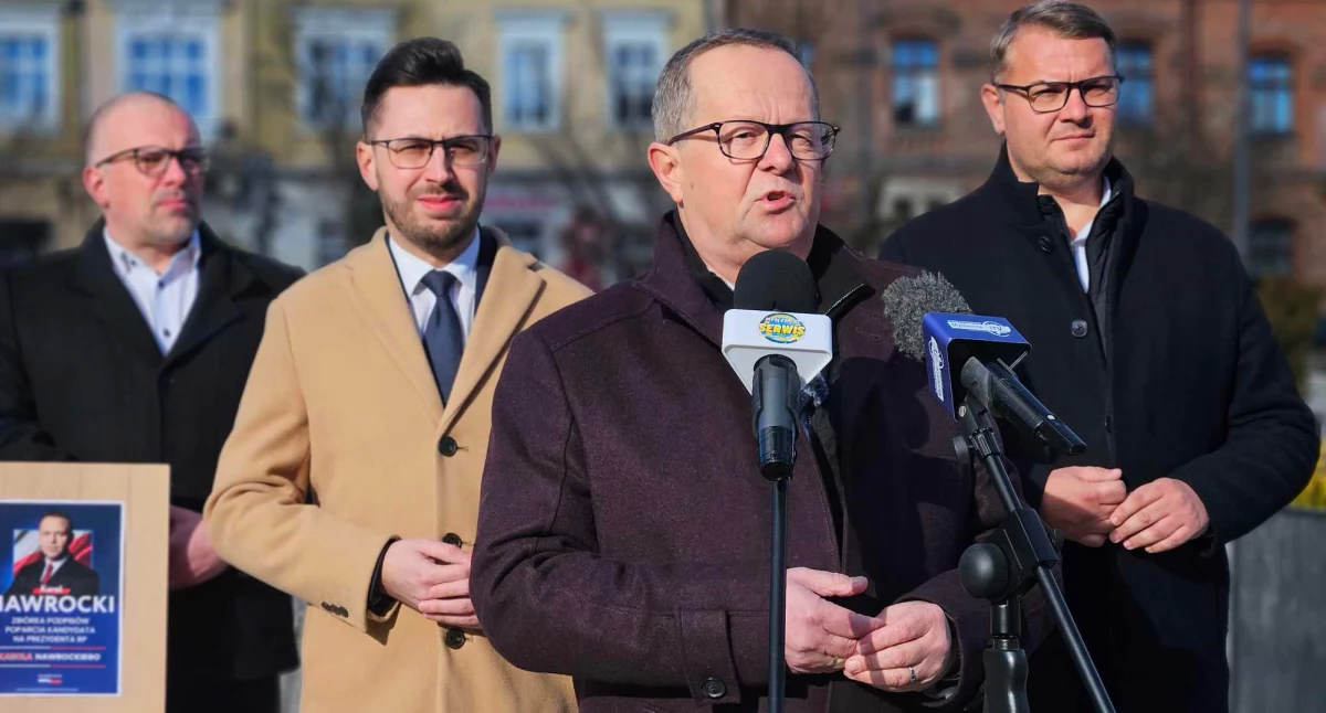 Biuro Poselskie Władysława Kurowskiego, Myślenice Władysław Kurowski prosimy wsparcie kampanii kandydata Karola Nawrockiego - zdjęcie, fotografia