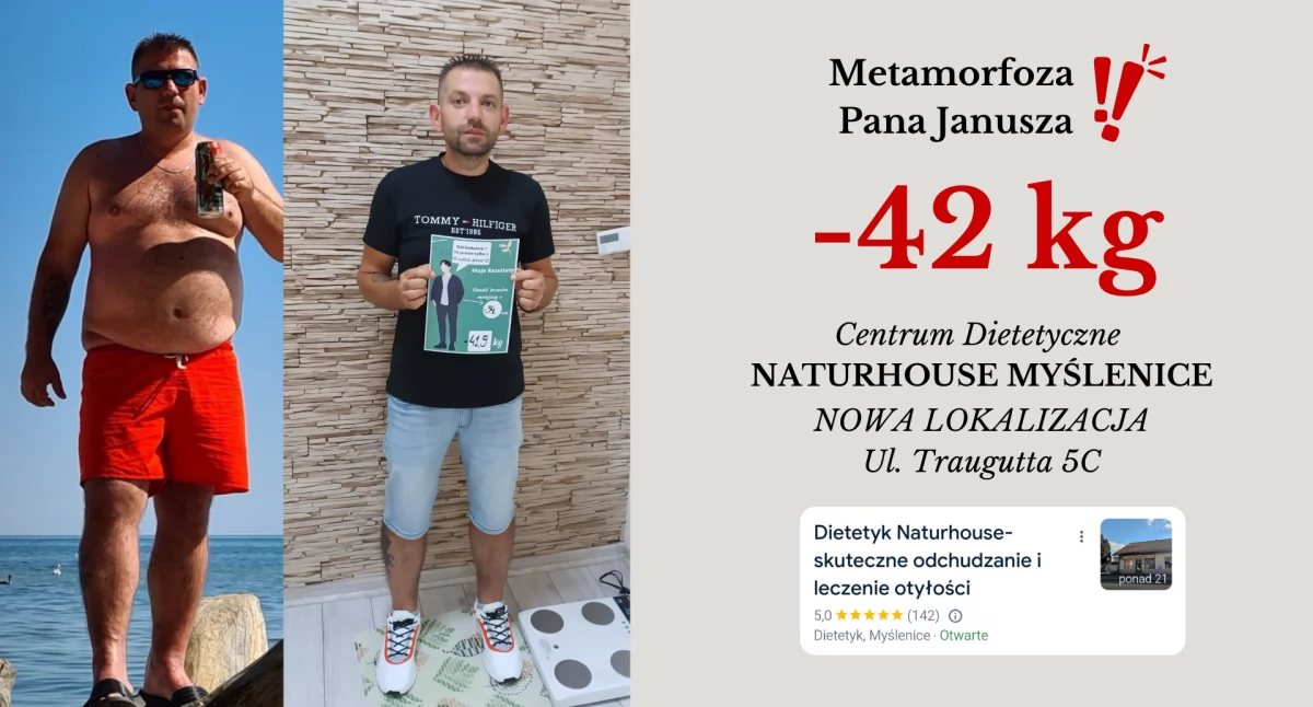 Artykuły Sponsorowane, Myślenice Naturhouse Metamorfoza Janusza kilogramy mniej - zdjęcie, fotografia