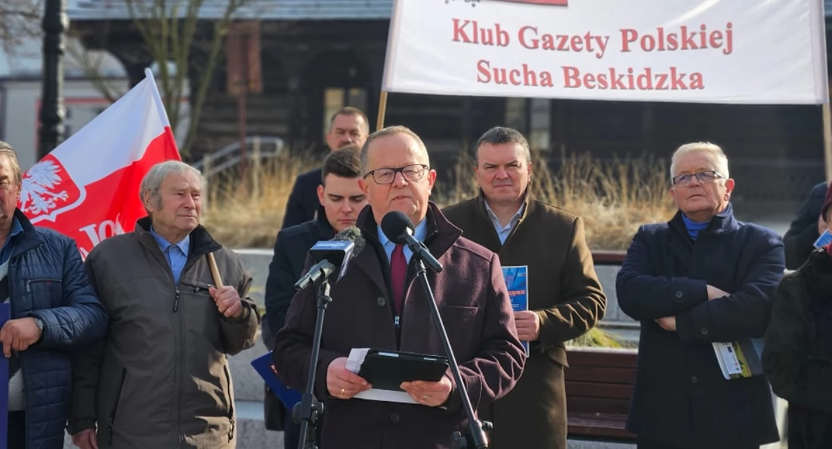 Biuro Poselskie Władysława Kurowskiego, Plan21 Polska Sferą Normalności konferencja prasowa Sucha Beskidzka - zdjęcie, fotografia