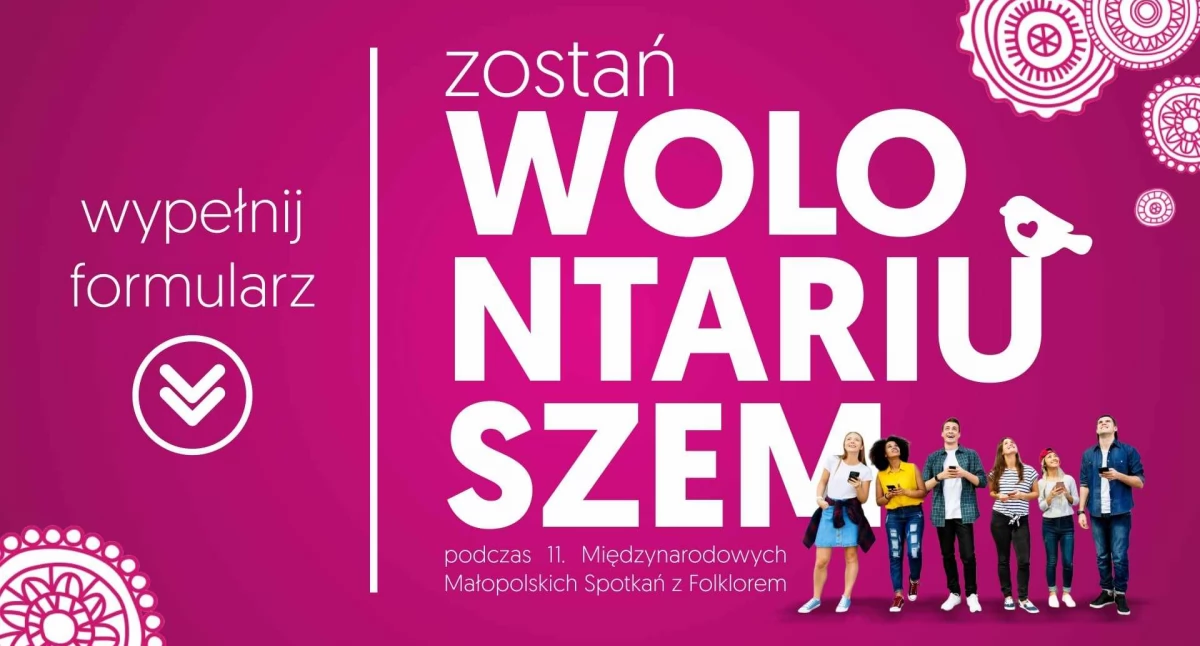 Folklor i tradycja, Myślenice Zostań wolontariuszem edycji Międzynarodowych Małopolskich Spotkań Folklorem - zdjęcie, fotografia