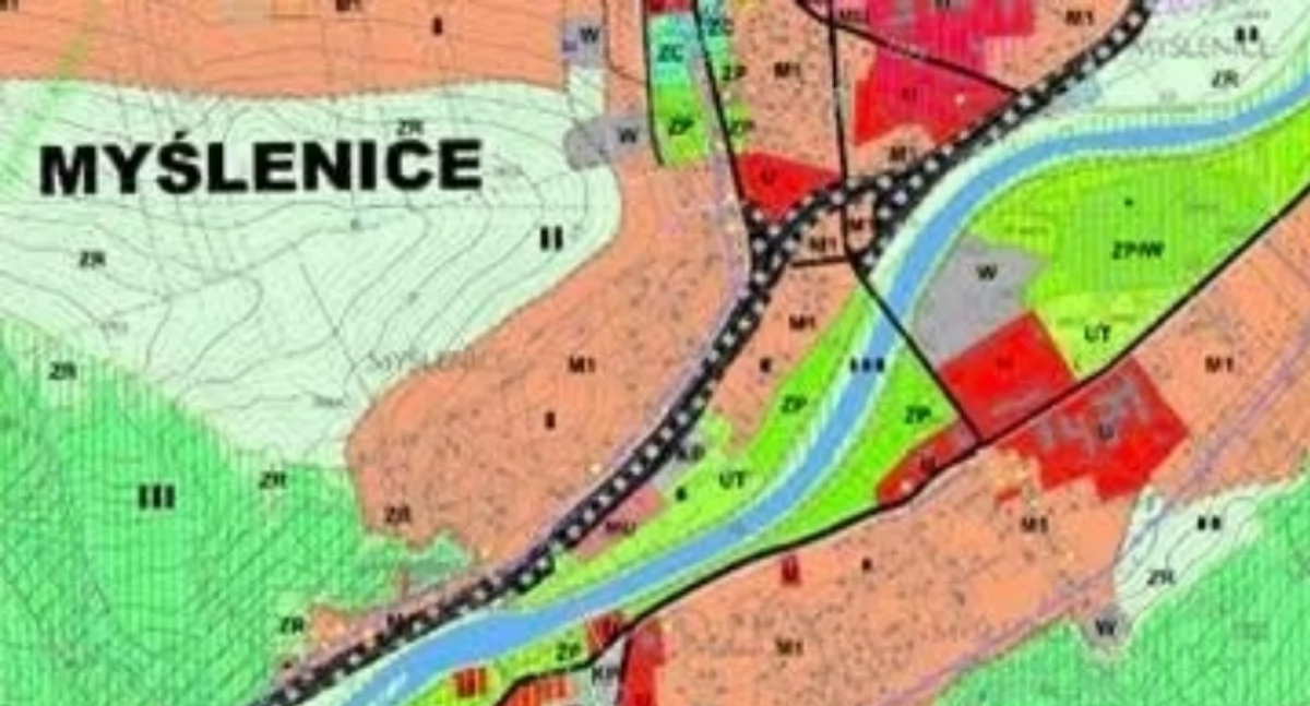 Komunikaty, Myślenice publicznego wglądu wyłożony zostanie projekt miejscowego planu zagospodarowania przestrzennego Myślenice Zarabie - zdjęcie, fotografia