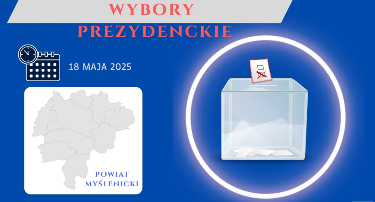 Wybory , Wybory prezydenckie głosowali mieszkańcy poszczególnych powiatu myślenickiego - zdjęcie, fotografia
