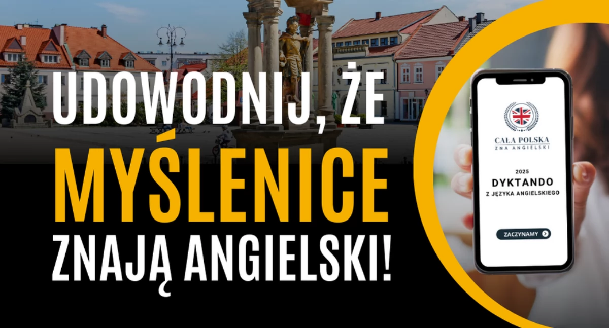 Zaproszenia , Myślenice Ogólnopolskie dyktando języka angielskiego przyjdź pochwał swoim angielskim Udział wydarzeniu bezpłatny - zdjęcie, fotografia