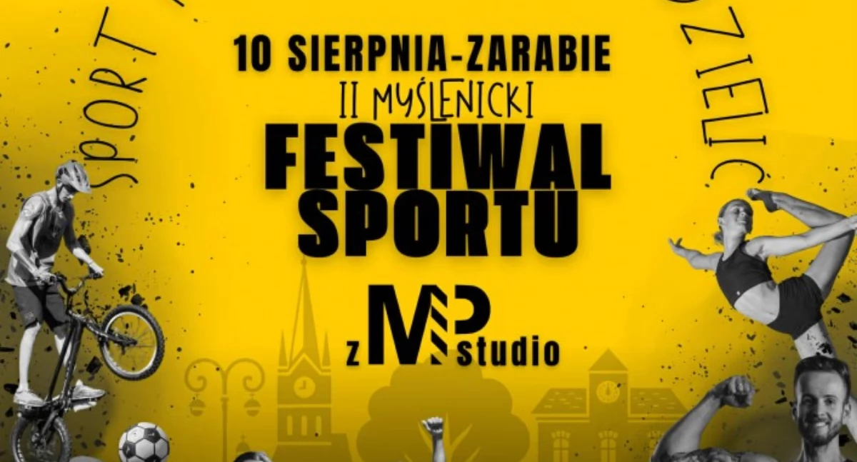 Zaproszenia , Zobacz rozkład jazdy Myślenickiego Festiwalu Sportu Studio - zdjęcie, fotografia