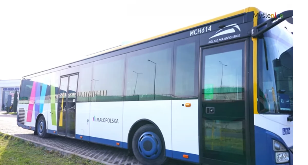 Komunikaty, Komunikat czasowe zawieszenie obsługi przystanku Myślenice Estakada przez autobusy Kolei Małopolskich linia - zdjęcie, fotografia
