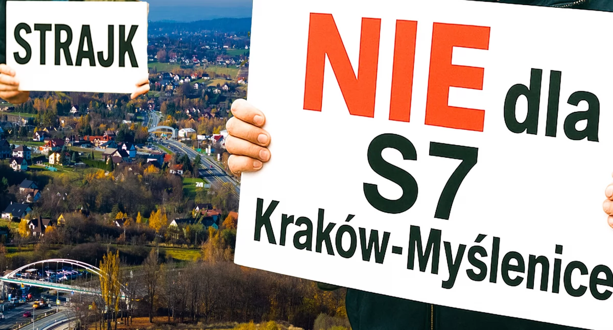 Komunikaty, piątek listopada blokada zakopianki ulicę wyjdą osoby protestujące przeciw Kraków Myślenice - zdjęcie, fotografia