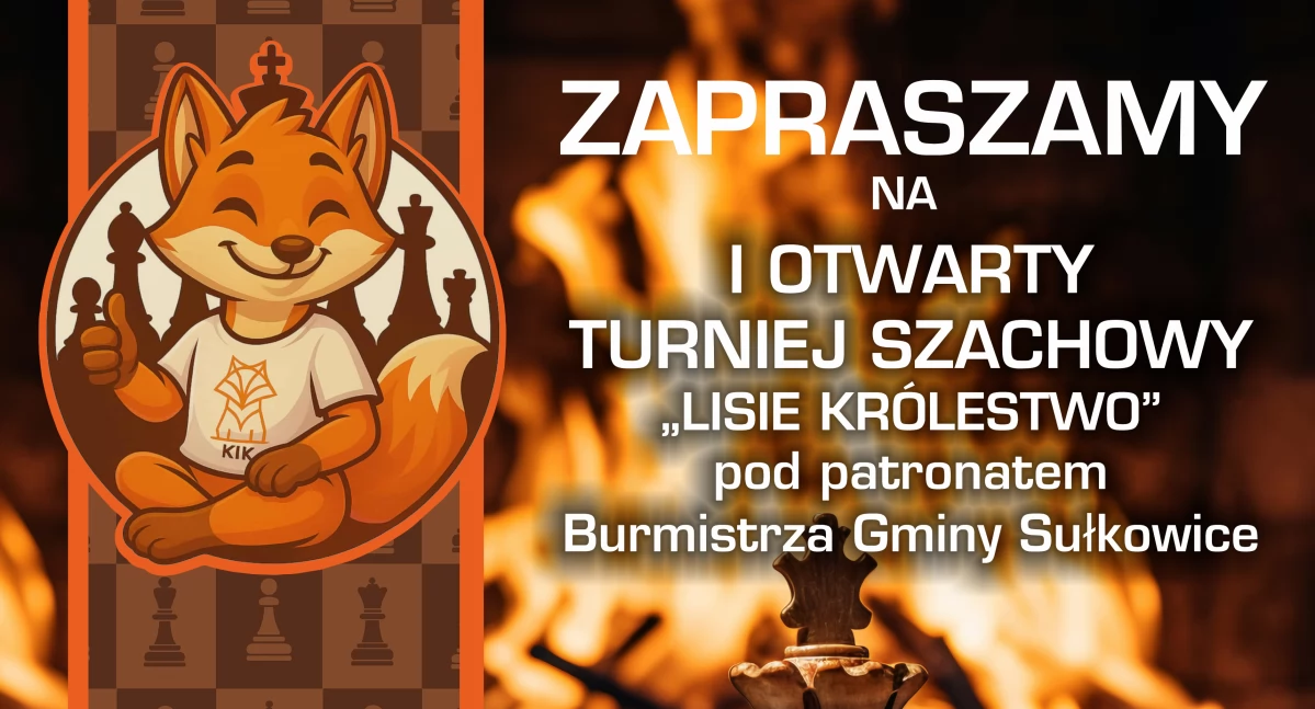 Zaproszenia , Krzywaczka Otwarty Turniej Szachowy Lisie Królestwo zaprasza zapisów Wydarzenie odbędzie ostatnią sobotę stycznia - zdjęcie, fotografia