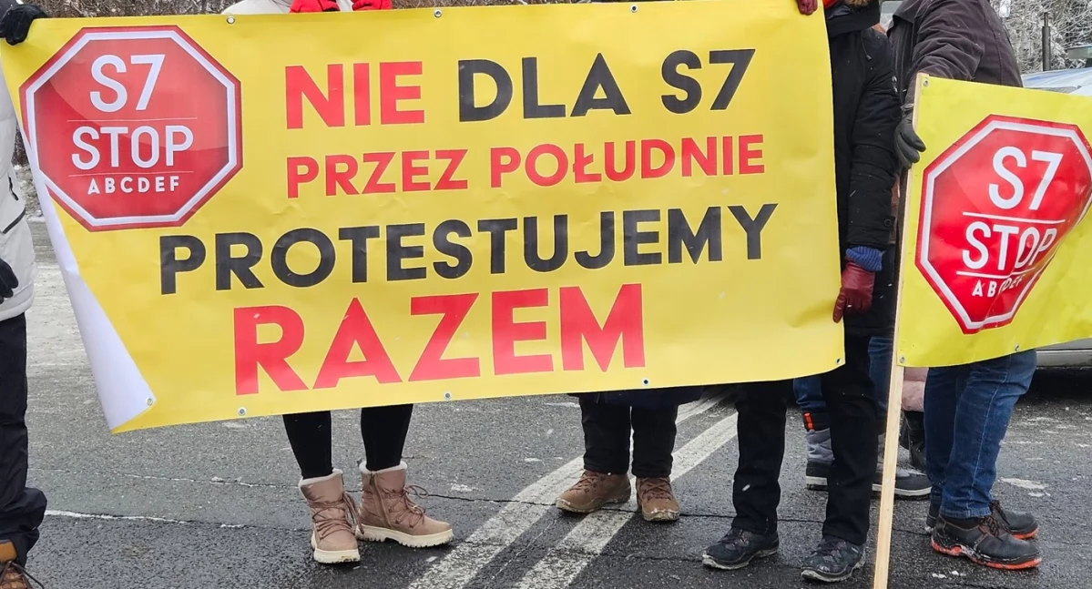 Komunikaty, Zakopianka Myślenice Zapowiedziano happeningowy protest kładkach wiaduktach drogą krajową |2026 - zdjęcie, fotografia