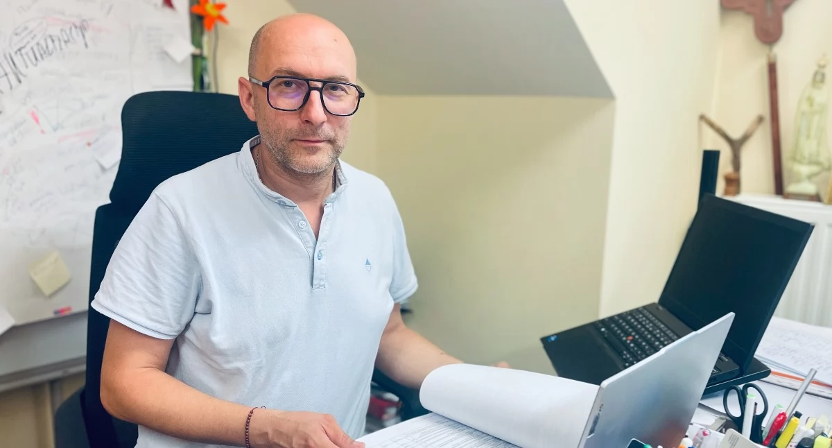 Marcin Jamróz - prezes PSONI koło w Myślenicach
