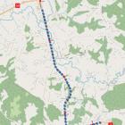 Głogoczów odcinek do przebudowy, mapka