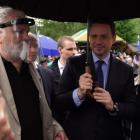 Rafał TRZASKOWSKI w Myślenicach z Stanisław Bisztyga