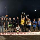 Podium Grand Prix Polski w Petanque - turniej eliminacyjny w Myślenicach