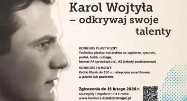 Powiat myślenicki. Ogólnopolski Konkurs Plastyczny i Filmowy- Karol Wojtyła- odkrywaj swoje talenty