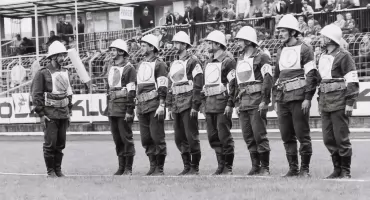 Perły Myślenic. OSP Dolne Przedmieście na mistrzostwach Polski w roku 1988 