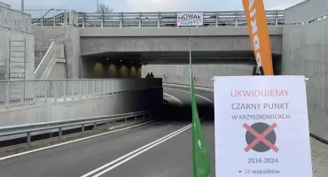 Pierwszy tunel pod Zakopianką otwarty. Krzyszkowice z nowym przejazdem pod DK7 [VIDEO i GALERIA]