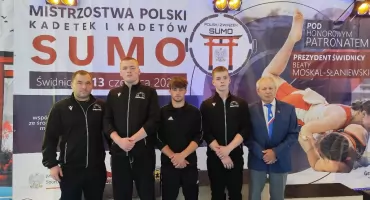 Mistrzostwa Polski Młodzików i Kadetów w Sumo z udziałem zawodników z KS Dalin Myślenice 