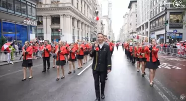 Tak prezentowała się orkiestra z Myślenic na Paradzie Pułaskiego w Nowym Jorku ! 