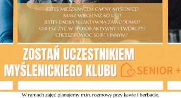 Klub „Senior+” od stycznia w MOKIS-ie. Zapisz się Seniorze!