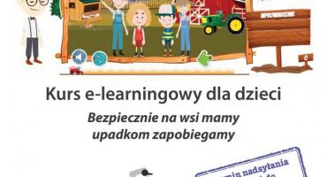 KRUS zaprasza dzieci roników! Kurs e – learningowego pt. „Bezpiecznie na wsi mamy – upadkom zapobiegamy”