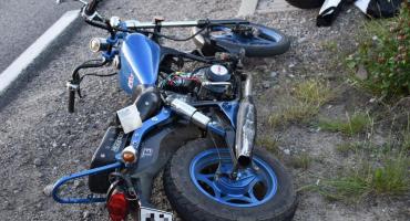 W Brzączowicach zderzyły się dwa jednoślady: motocykl i motorower