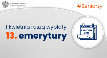 Ruszają wypłaty trzynastej emerytury. 1 kwietnia 2022