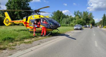 Myślenice. Wypadek na Zarabiu. Potrzebna była pomoc śmigłowca LPR